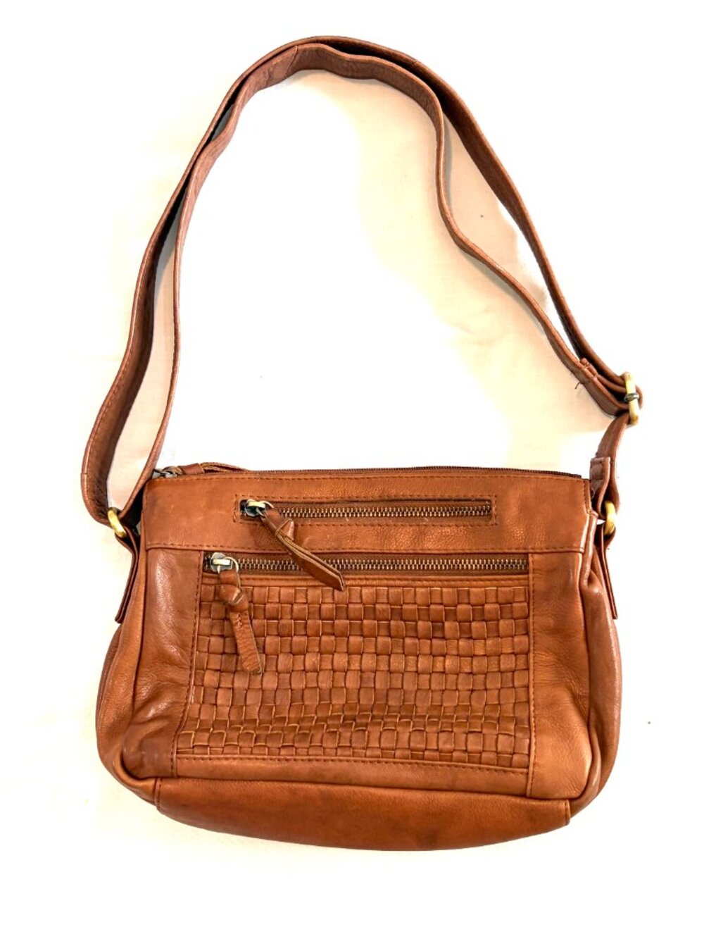 Great American Leather woven purse brown - Picture 2 of 9